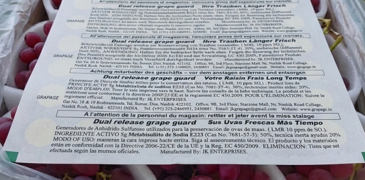GRAPAGE® Dual Release: La Soluzione Definitiva per la Freschezza della Tua Uva